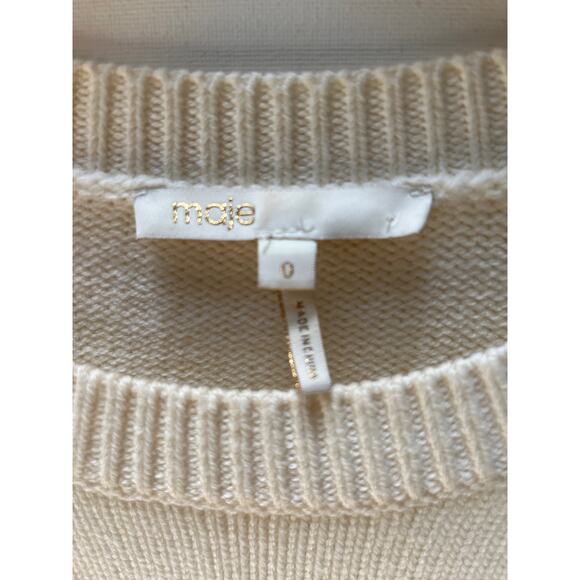 Maje Mystica Striped & Sequined Resort Sweater Size 0 - Picture 3 of 14